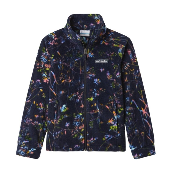 Columbia Multicolor Floral Fleece Jacket - Picture 1 of 10